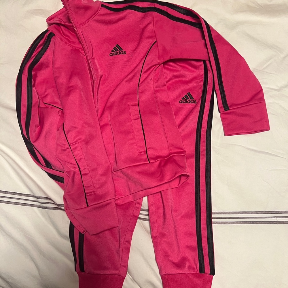 Girls adidas jacket and pant set